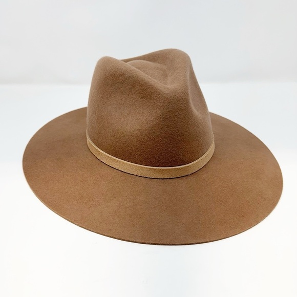 Lack of Color The Grove Fedora Hat Brown Wool w/ Suede Leather Band Sz Small - Picture 4 of 14